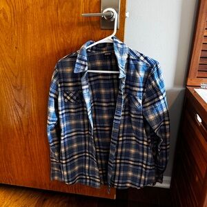Patagonia Blue Plaid Shirt